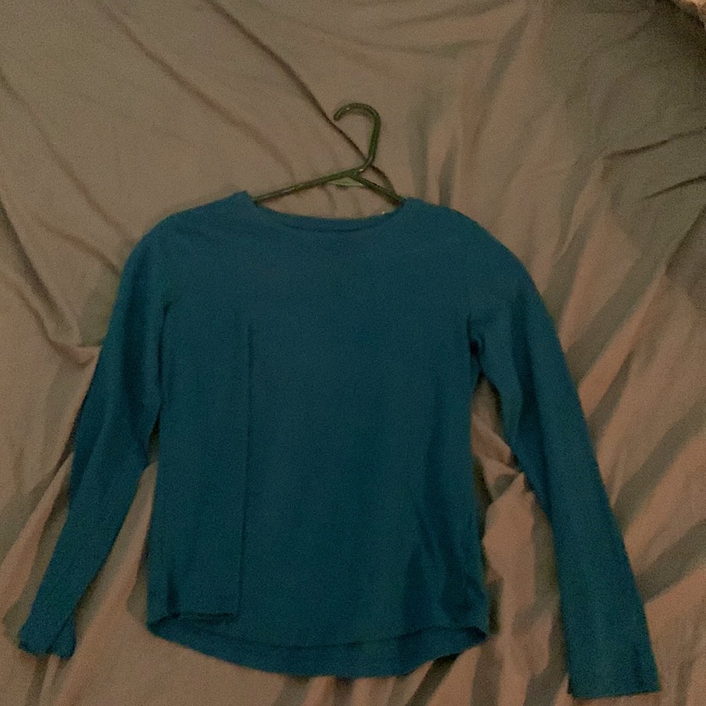 Blue long sleeve shirt size large